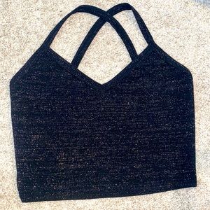 Forever 21 sparkly crop top